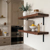 Walnut Wall Shelves with Bracket