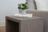 Dark Grey Waterfall End Table