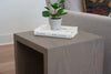 Dark Grey Waterfall End Table