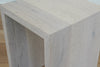 White Waterfall End Table