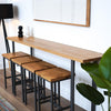 Solid White Oak Bar Table - Custom Sizes - Bar Height Table
