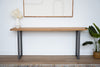 Solid Oak Console Table