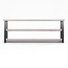 Verona Industrial White Low Bookshelf