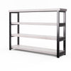 Industrial Wood Bookshelf with 4 Shelves