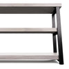 Verona Industrial White Low Bookshelf