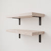 Oak Wall Shelves with Bracket