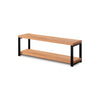 Verona Industrial Wood Low Bookshelf