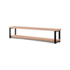 Verona Industrial Wood Low Bookshelf