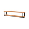 Verona Industrial Wood Low Bookshelf