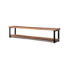 Verona Industrial Wood Low Bookshelf