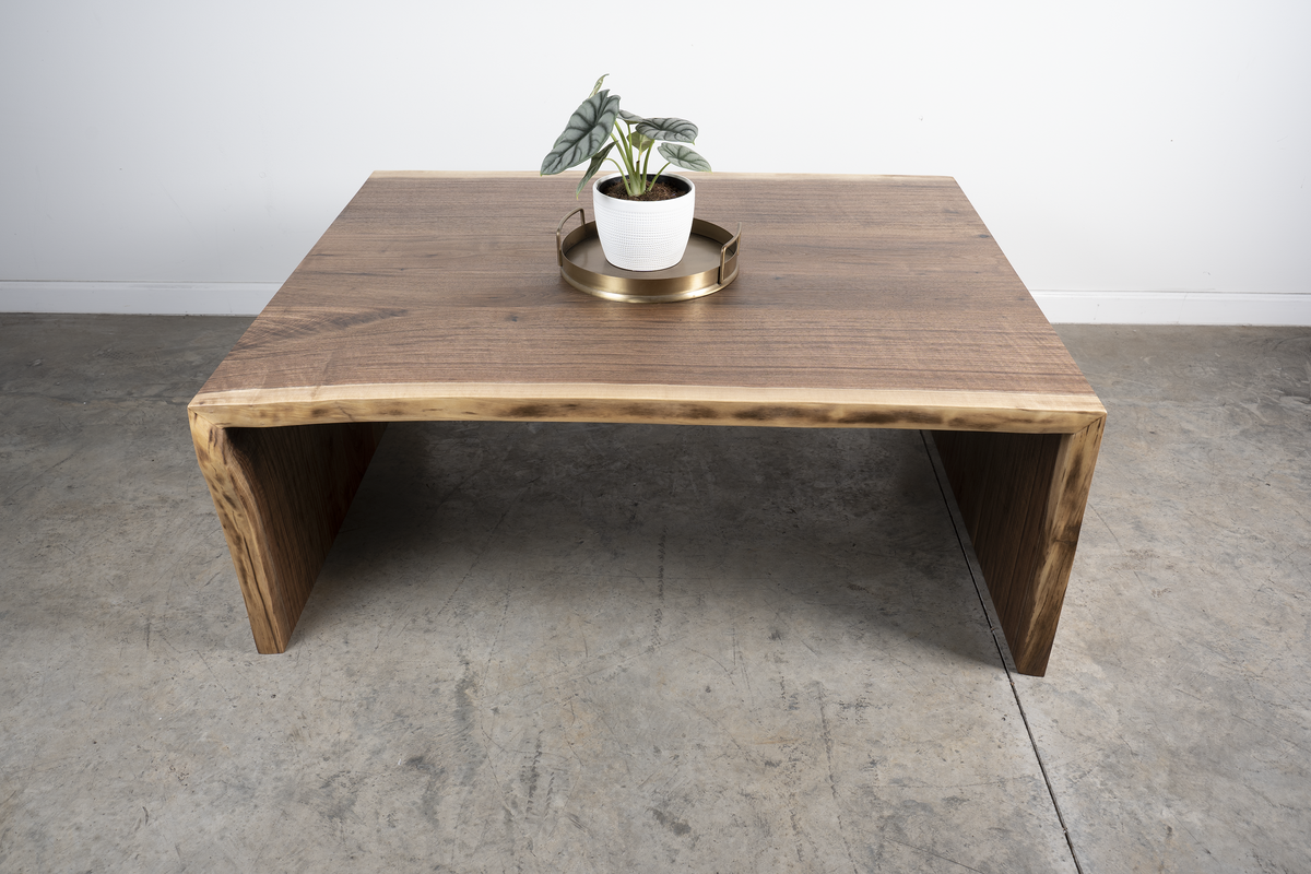 Black Walnut Waterfall Coffee Table– Artisan Born