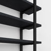 Milano Modern Black Bookshelf