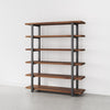 Milano Modern Walnut Bookshelf