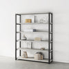 Verona Industrial Tall White Bookshelf