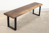 Live Edge Black Walnut Bench
