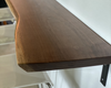 Solid Walnut Live Edge Floating Console