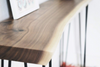 Custom-Made Live Edge Walnut Console Table