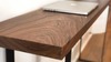 Solid Walnut Narrow Office Desk