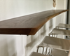 Solid Walnut Live Edge Floating Console