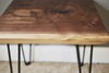 Live Edge Solid Black Walnut End Table