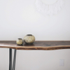 6ft Handmade Live Edge Walnut Console Table