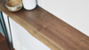 Wall Mounted Live Edge Walnut Console Table