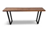 Solid Walnut Narrow Office Desk