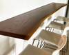 Solid Walnut Live Edge Floating Console
