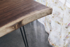 Mid-Century Modern Live Edge Black Walnut Coffee Table