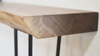 Wall Mounted Live Edge Walnut Console Table