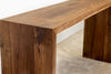 Modern Walnut Waterfall Console Table