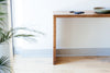 Modern Walnut Waterfall Console Table