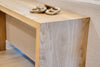 Modern Oak Waterfall Console Table