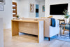 Modern Oak Waterfall Console Table