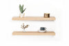 White Oak Floating Shelf