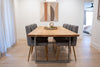 Solid Oak Dining Table with U-shape Legs