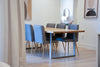 Solid Oak Dining Table with U-shape Legs