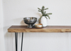 Wall Mounted Live Edge Walnut Console Table