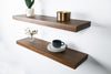Solid Walnut Floating Shelf