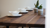 Solid Walnut Dining Table with U-shape Legs