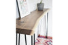Custom-Made Live Edge Walnut Console Table