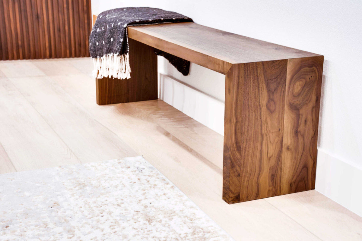 Modern 2025 walnut bench