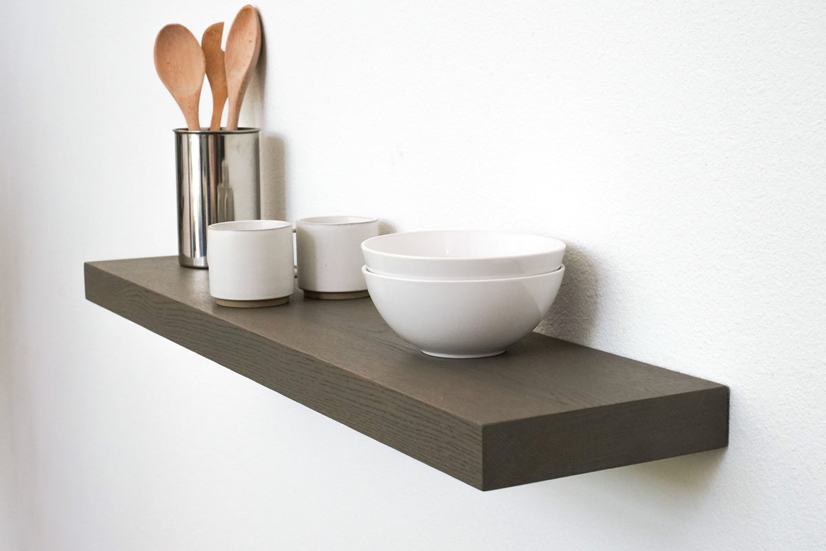 Dark Grey Floating Shelf Artisan Born