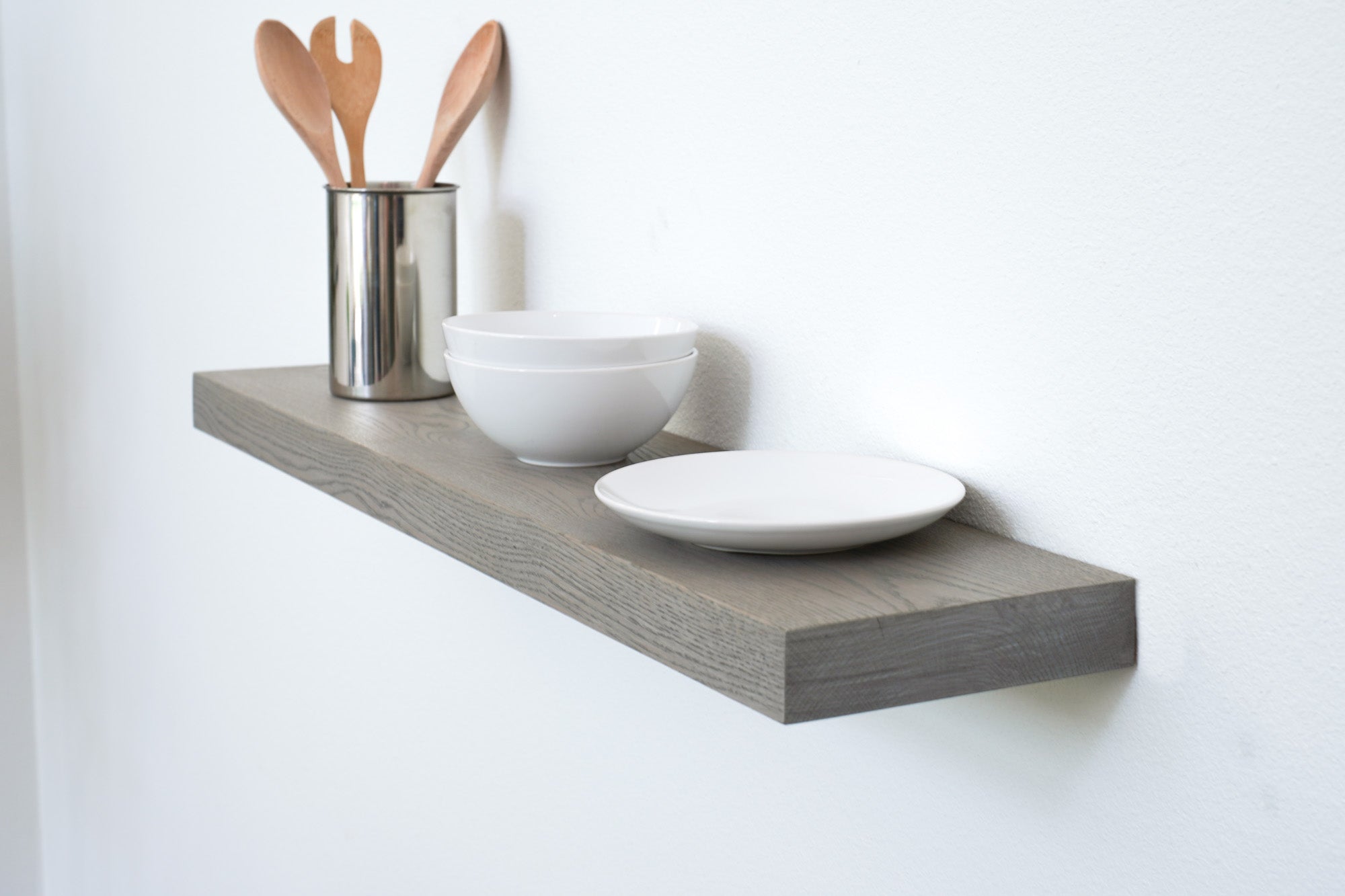 Light Grey Floating Shelf– Artisan Born