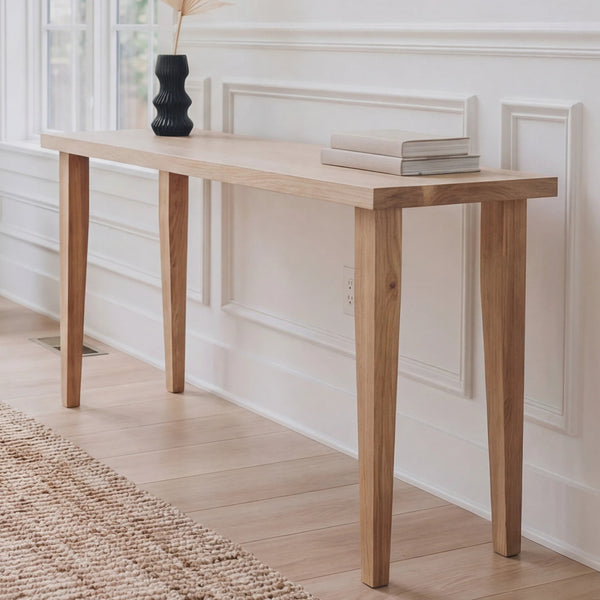 Solid Oak Console Table– Artisan Born