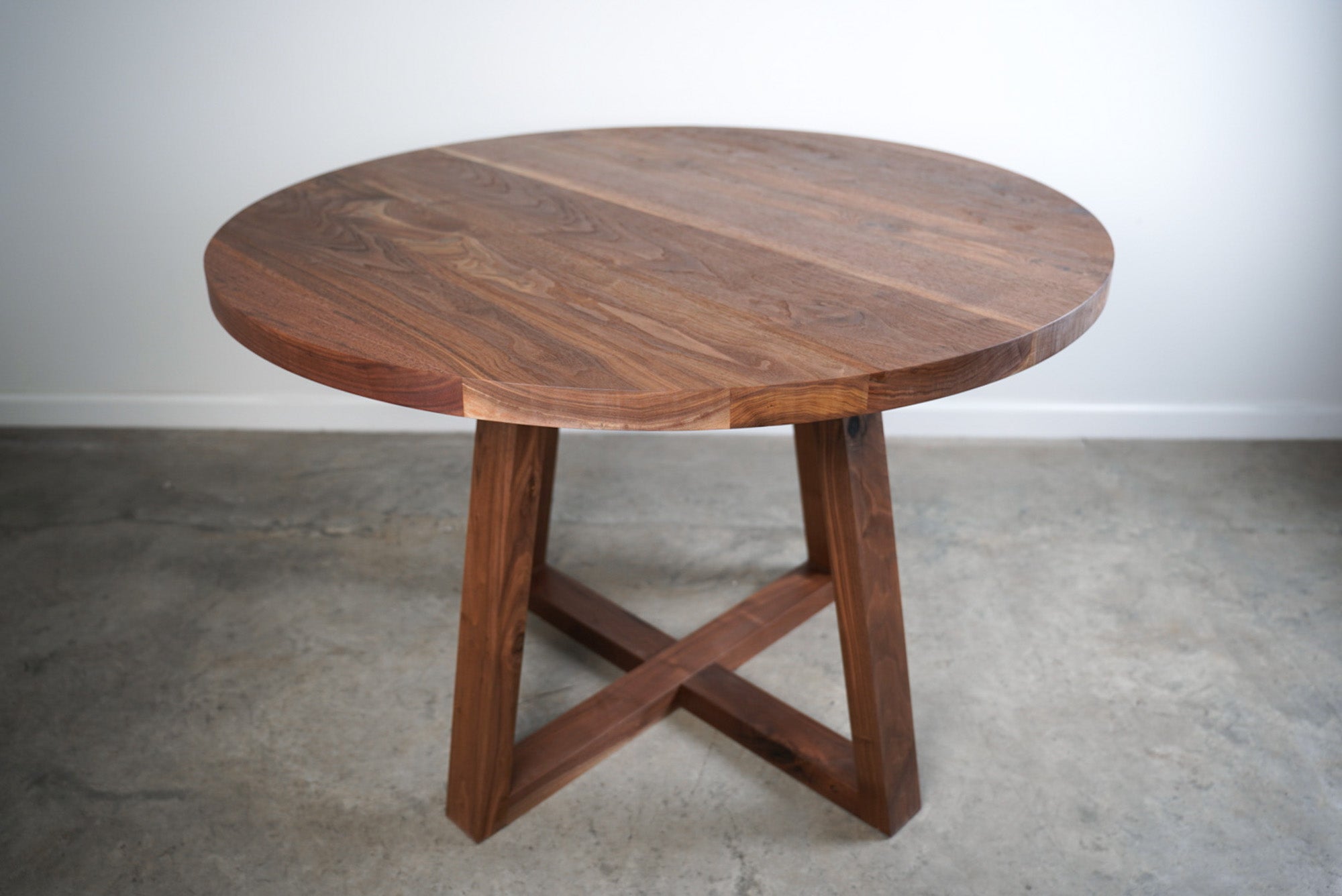 Round Walnut Coffee Table– Artisan Born