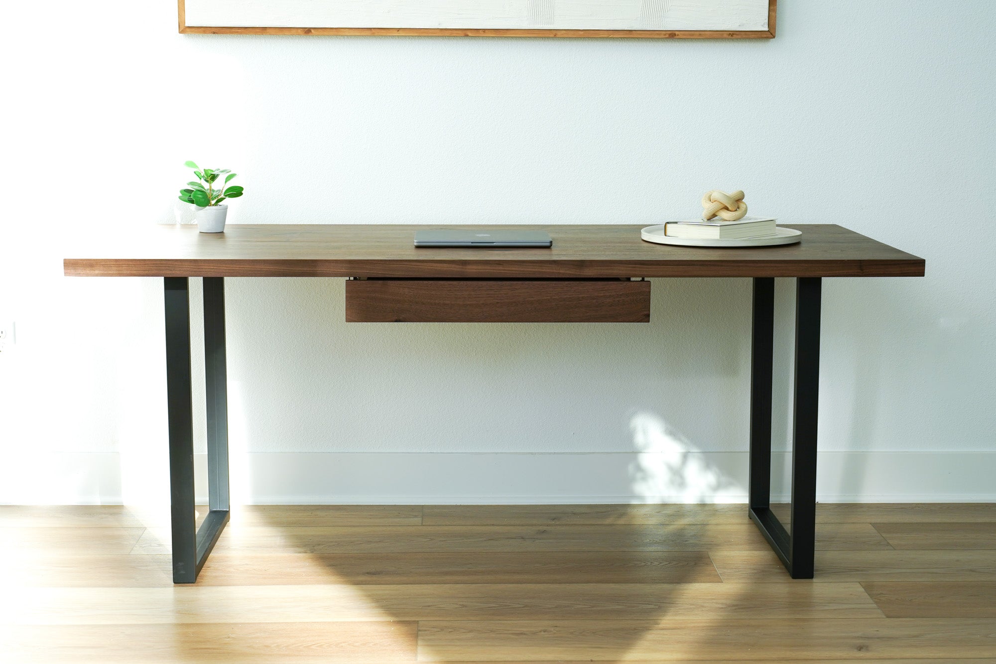 Java Walnut Desk Solid Walnut Desk With Drawer – Handcrafted in the USA | Artisan Born