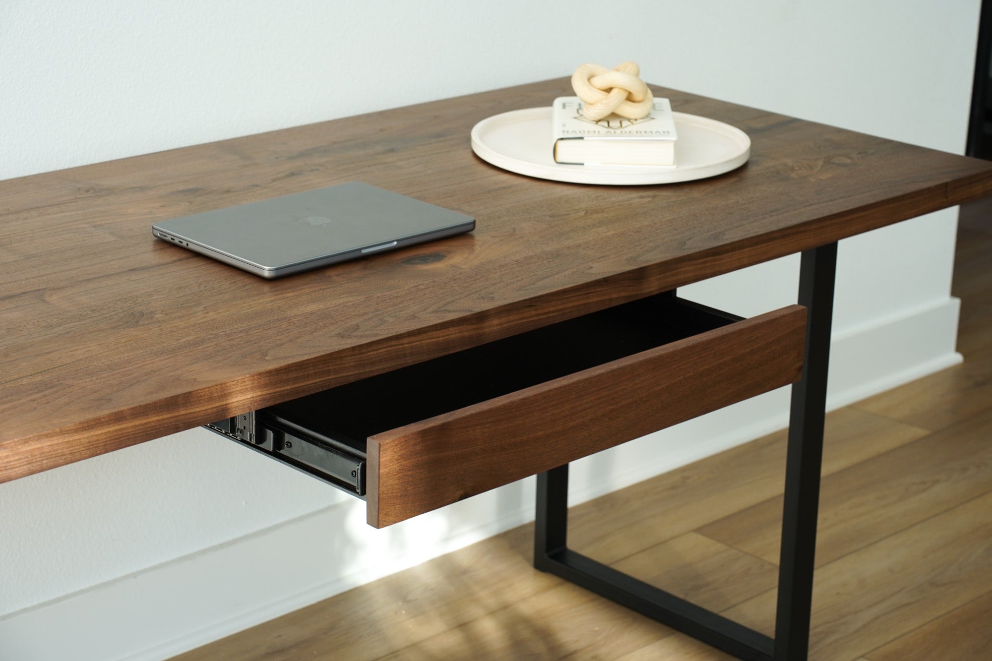 Java Walnut Desk Solid Walnut Desk With Drawer – Handcrafted in the USA | Artisan Born