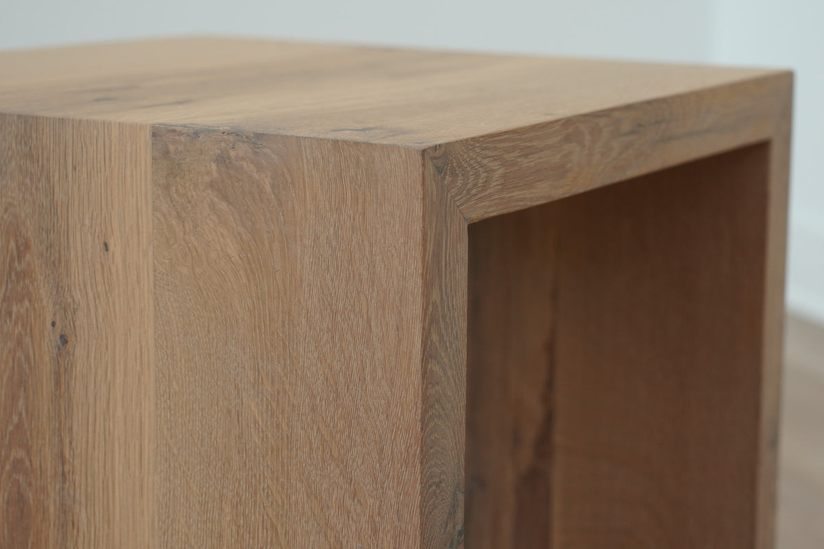 Natural Oak Waterfall End Table– Artisan Born