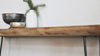 Wall Mounted Live Edge Walnut Console Table
